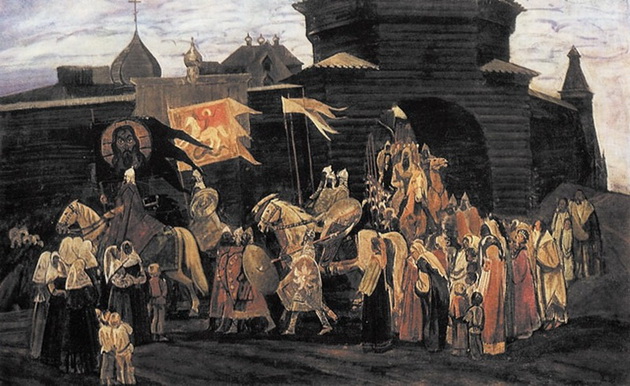 Великий князь Владимир Мономах отправляется в поход на половцев
