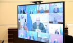 Президент России В.В. Путин  проводит видеосовещание с членами Правительства РФ 21 июля 2021 года (03)