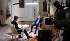 Президент России В.В. Путин во время интервью журналисту телекомпании NBC Киру Симмонсу 11 июня 2021 г. (04)