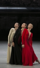 В балете Забытая земля. С Екатериной Шипулиной и Яниной Париенко