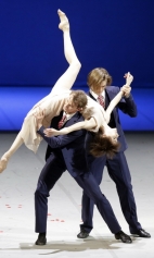 В партии Каренина в балете Анна Каренина. Со Светланой Захаровой и Денисом Родькиным