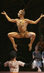 В партии Золотого божка в балете Баядерка