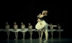 В партии Одетты-Одиллии в балете Лебединое озеро. С Евгением Иванченко