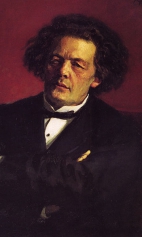 Портрет композитора Антона Григорьевича Рубинштейна. 1881г.