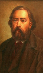 Портрет поэта Николая Платоновича Огарёва. 1870-ее гг.
