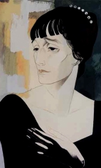 Портрет поэтессы Анны Андреевны Ахматовой, 1921г.