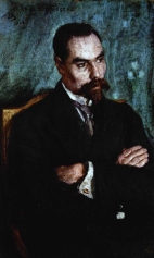 Портрет поэта Валерия Яковлевича Брюсова. 1913г.