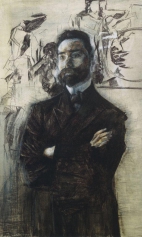 Портрет поэта Валерия Яковлевича Брюсова. 1906г.