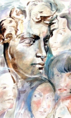 Портрет поэта Сергея Александровича Есенина, 1996 г.