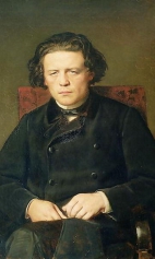 Портрет композитора Антона Григорьевича Рубинштейна. 1870г.