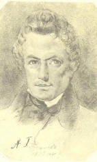 Портрет художника К.П. Брюллова. 1835г.