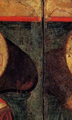 Собор Архангелов (1250-1299) (фрагмент). Верхняя часть иконы