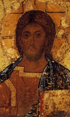 Спас (Около 1250) (фрагмент). Центр иконы
