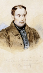 Портрет поэта Василия Андреевича Жуковского. 1835г.