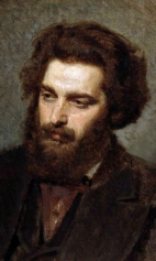 Портрет художника Архипа Ивановича Куинджи. 1877г.