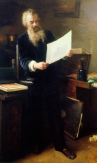 Первый оттиск. Портрет художника Ивана Ивановича Шишкина. 1891г.