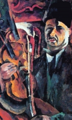 Автопортрет со скрипкой. 1919г.