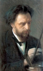 Портрет художника Григория Григорьевича Мясоедова. 1872г.