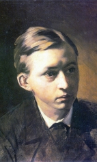 Портрет художника Николая Алексеевича Касаткина. 1876г.