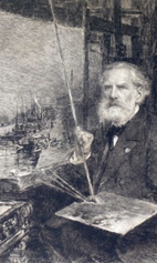Портрет художника Алексея Петровича Боголюбова. 1890-е гг.