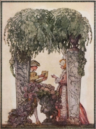 Сомов Константин Андреевич (1869-1939) , Подарок садовника , 1914 год 