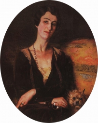 Сомов Константин Андреевич (1869-1939) , Портрет Е.С. Питс-Билибиной , 1926 год  , холст, масло