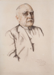 Сомов Константин Андреевич (1869-1939) , Портрет М.В. Брайкевича , 1934 год  , Бумага, сангина, графитовый карандаш