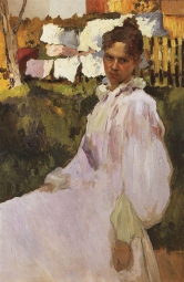 Сомов Константин Андреевич (1869-1939) , Портрет Н.Ф. Обер , 1896 год 
